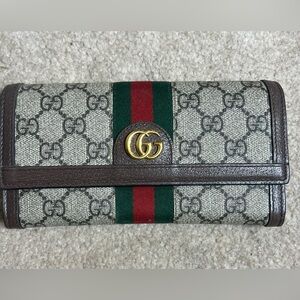 GUCCI OPHIDIA CONTINENTAL WALLET